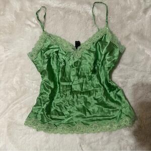 INC Green cami top